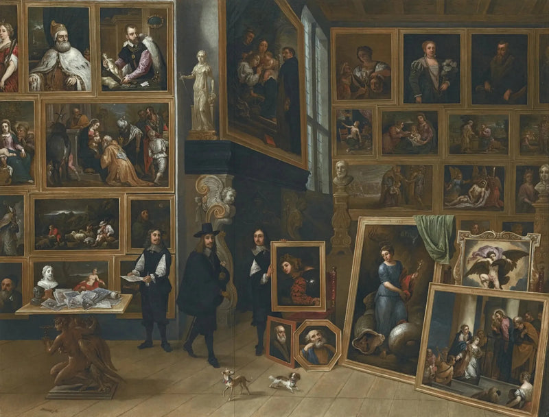 L'Archiduc Léopold-Guillaume dans sa galerie à Bruxelles - David Teniers den Yngre