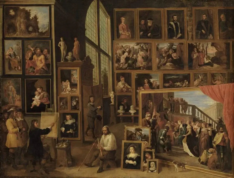 L'Archiduc Léopold-Guillaume dans sa galerie à Bruxelles (I) - David Teniers den Yngre