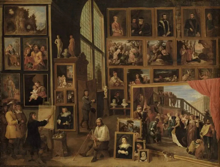 L'Archiduc Léopold-Guillaume dans sa galerie à Bruxelles (I) - David Teniers den Yngre