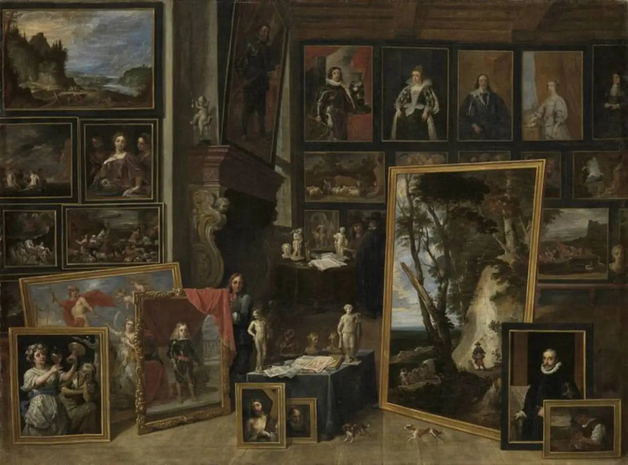 L'Archiduc Léopold-Guillaume dans sa galerie à Bruxelles (II) - David Teniers le Jeune