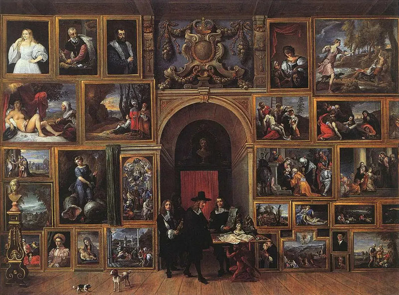 L'Archiduc Léopold-Guillaume dans sa galerie - David Teniers den Yngre