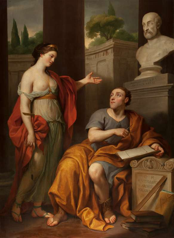 Arkitekten og hans muse. Portræt af James Caulfield, Lord Charlemont - Anton Raphael Mengs