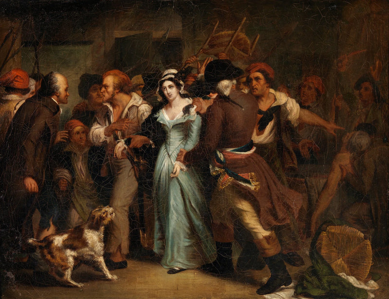 Charlotte Cordays anholdelse - Ary Scheffer