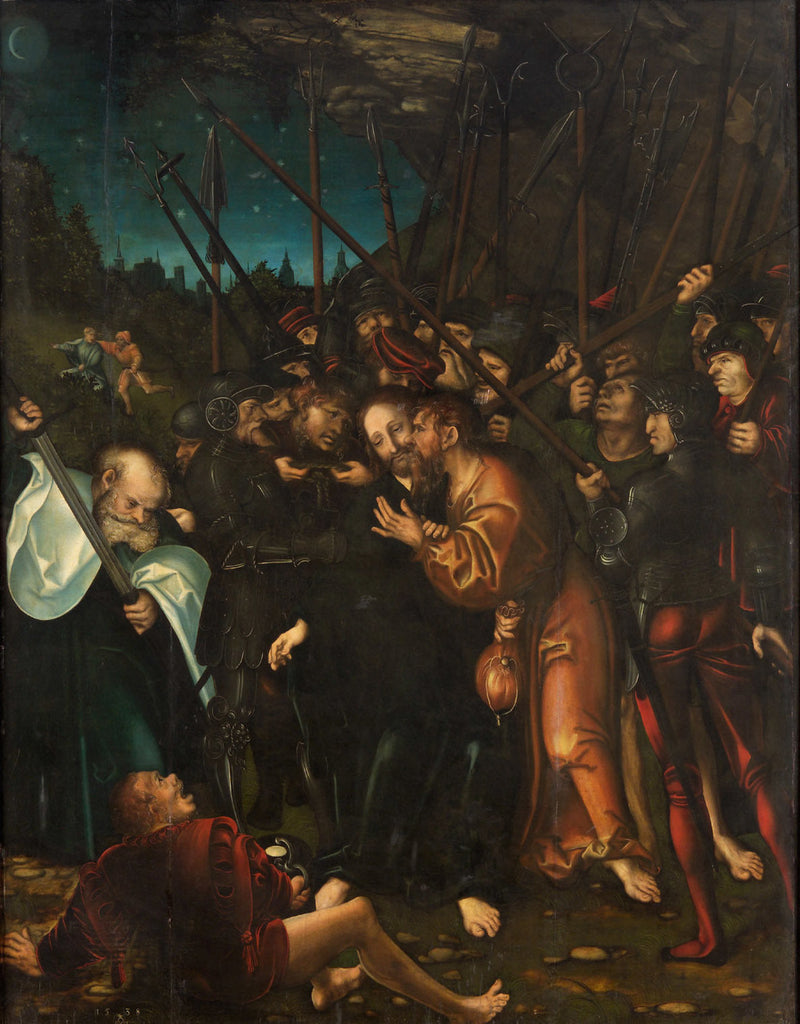 Jesu anholdelse - Lucas Cranach den Ældre