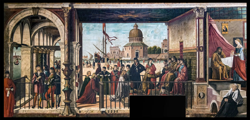 Den engelske ambassadørers ankomst til Bretagne-kongens hof - Vittore Carpaccio