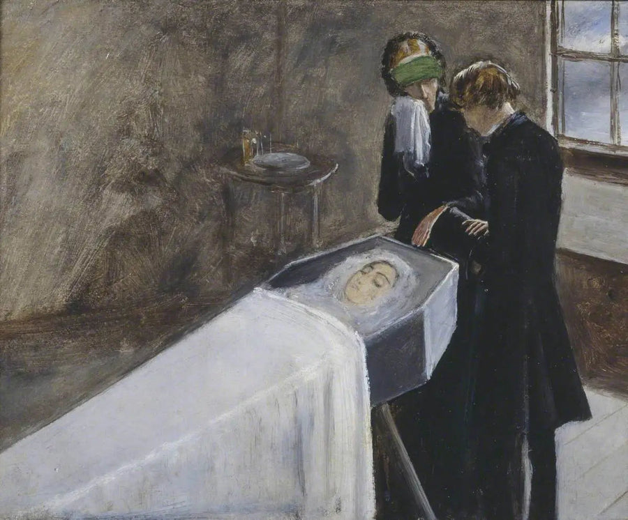 Kunstneren hjælper en sørgende ung pige - John Everett Millais