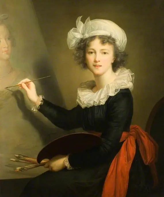 Kunstneren ved arbejdet (selvportræt) - Élisabeth Vigée Le Brun