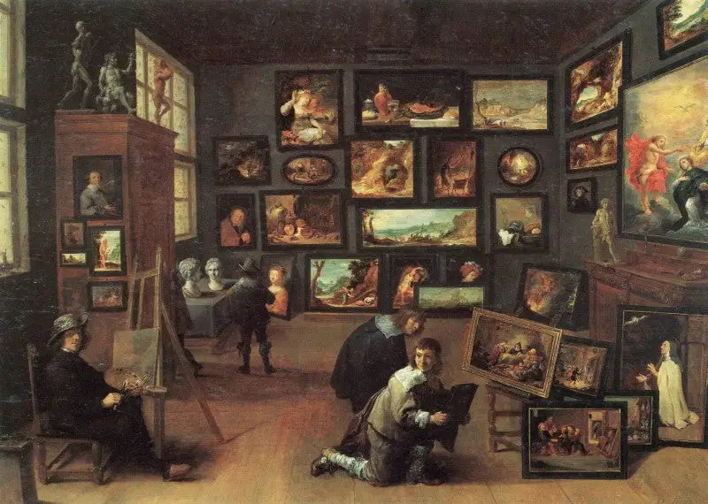 Kunstneren i sit værksted - David Teniers den Yngre