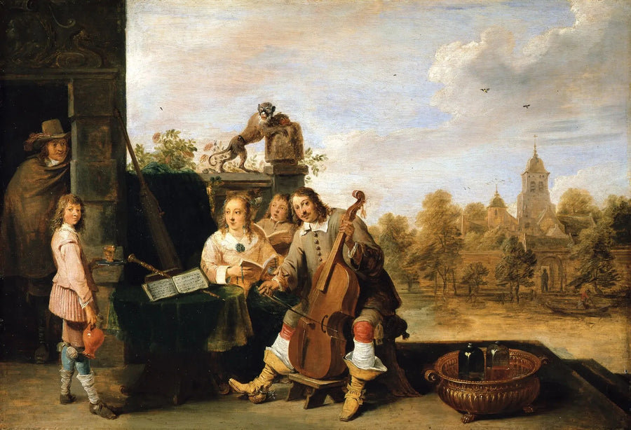 Kunstneren og hans familie - David Teniers den Yngre