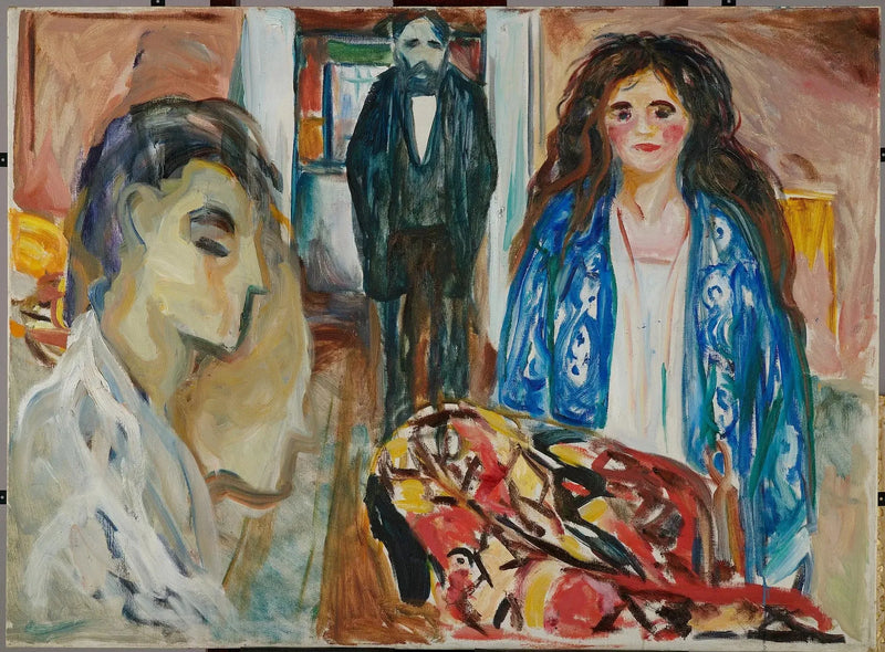 Kunstneren og hans model. Jalousi - Edvard Munch