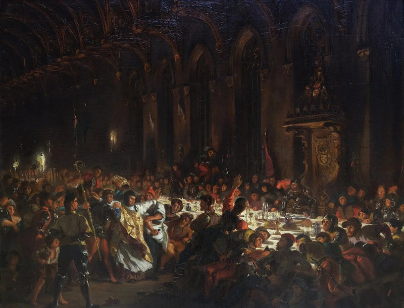 Mordet på biskoppen af Liège - Eugène Delacroix