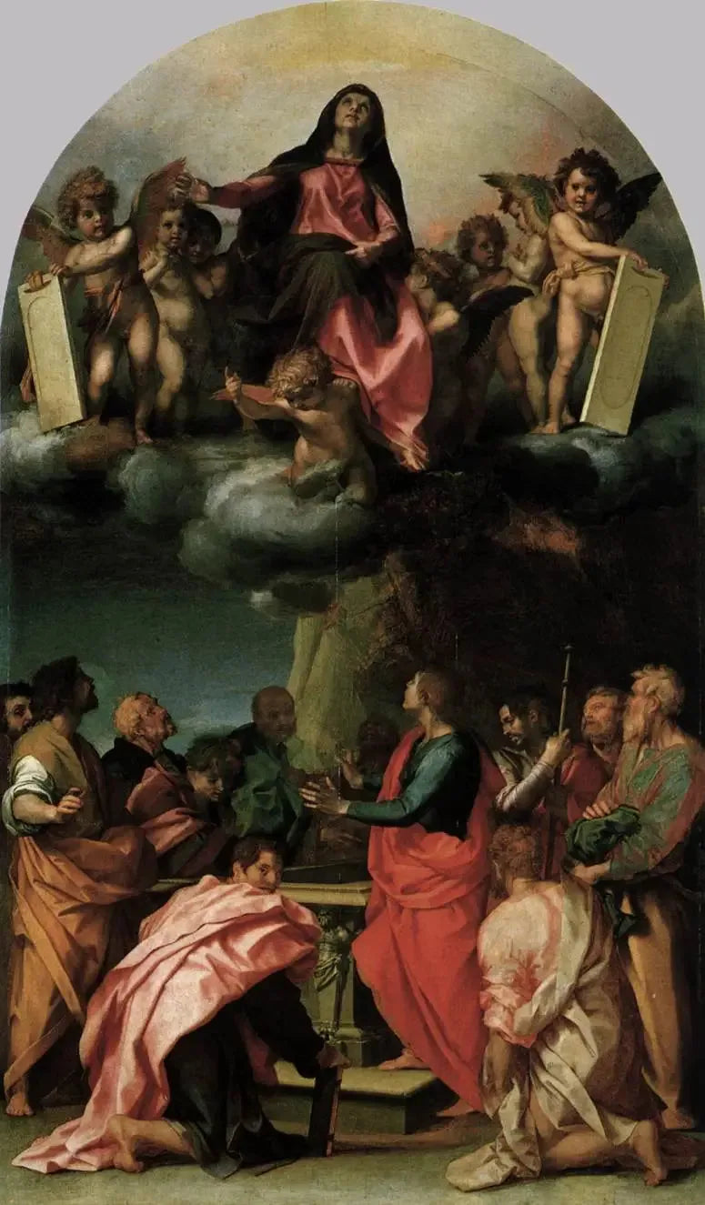 Jomfru Marias Antagelse - Andrea del Sarto