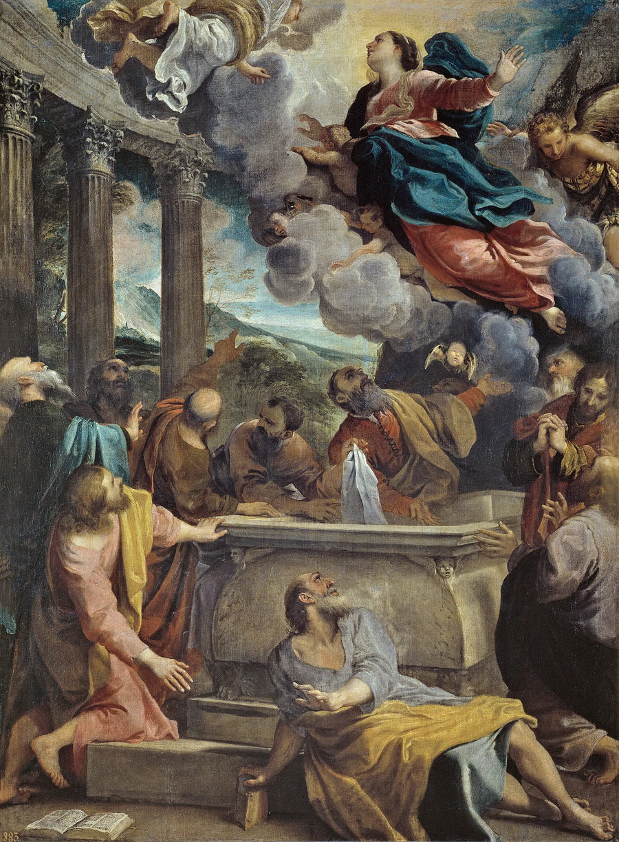 Jomfru Marias Antagelse - Annibale Carracci