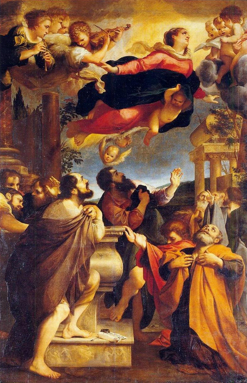 Jomfru Marias Antagelse - Annibale Carracci
