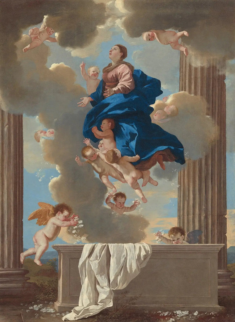 Jomfru Marias Antagelse - Nicolas Poussin