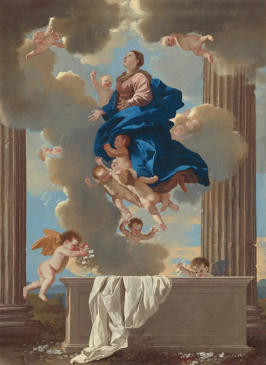 Jomfru Marias Antagelse - Nicolas Poussin