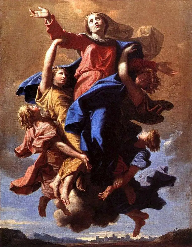 Jomfru Marias Antagelse - Nicolas Poussin