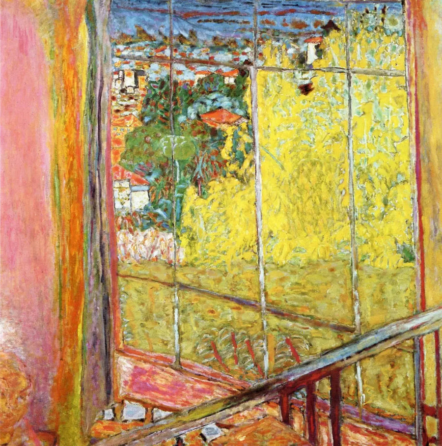 Atelieret med mimosa - Pierre Bonnard