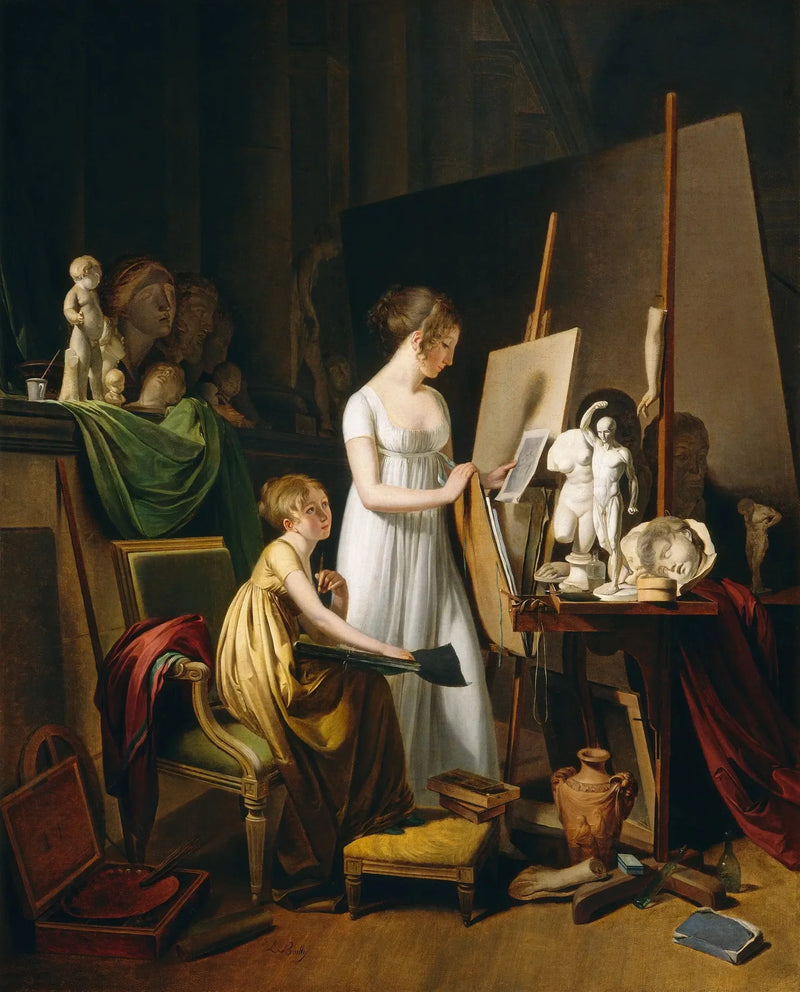 En malers værksted - Louis-Léopold Boilly