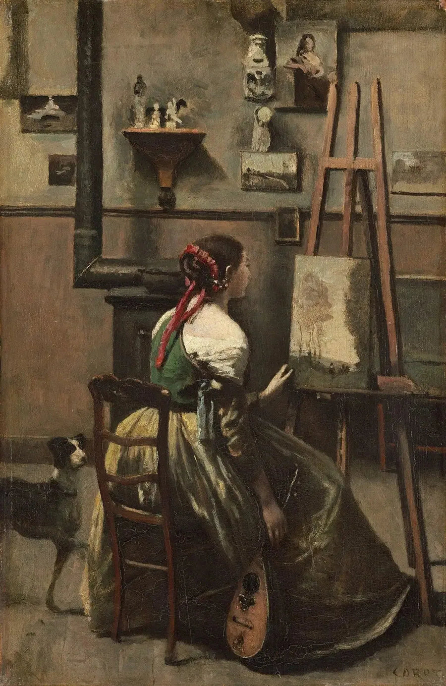 Kunstnerens værksted - Jean-Baptiste Camille Corot