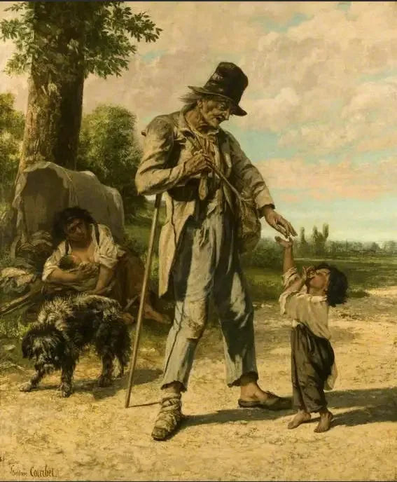 Aumône d'un mendiant à Ornans - Gustave Courbet
