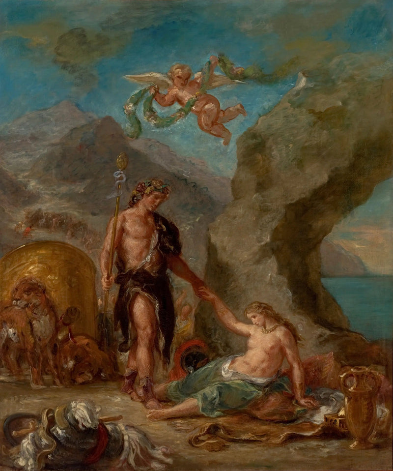 Efteråret - Baccus og Ariadne - Eugène Delacroix