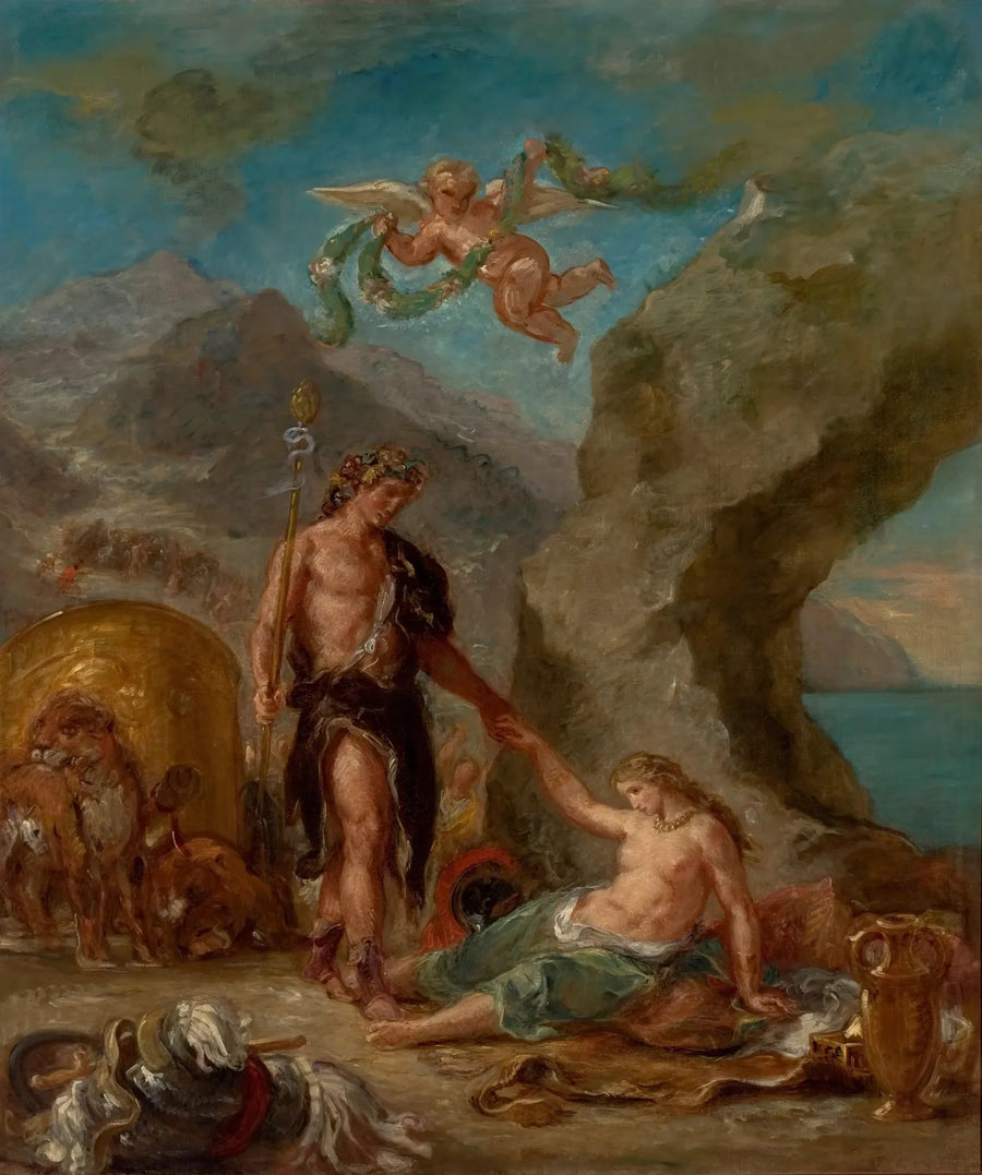 Efteråret - Baccus og Ariadne - Eugène Delacroix