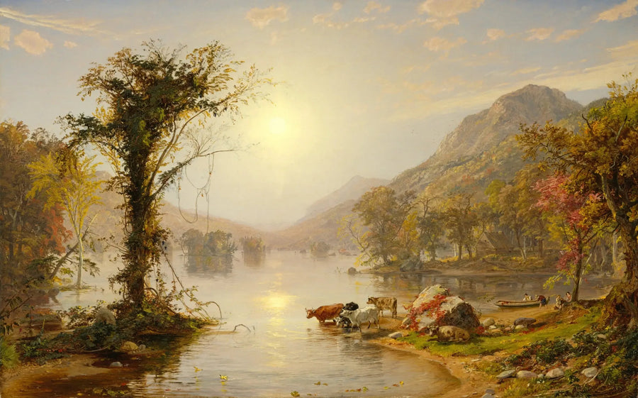 Efteråret ved Greenwood-søen - Jasper Francis Cropsey