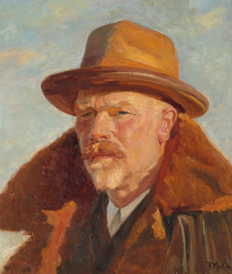 Kunstnerens selvportræt. - Michael Peter Ancher