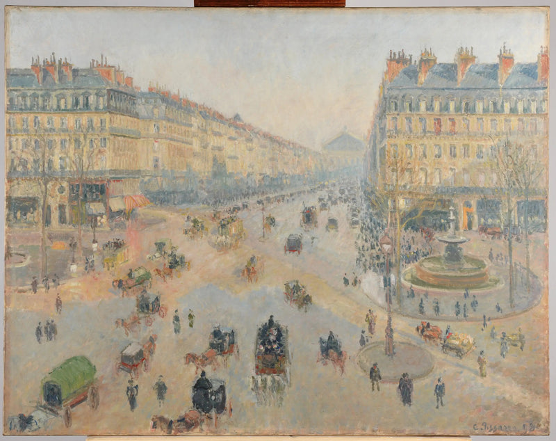 Operaens Avenue - Camille Pissarro