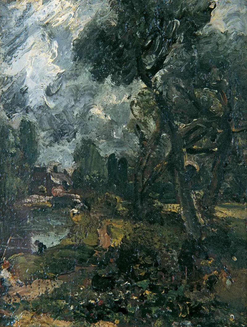 Flatford-slusen fra broen - John Constable