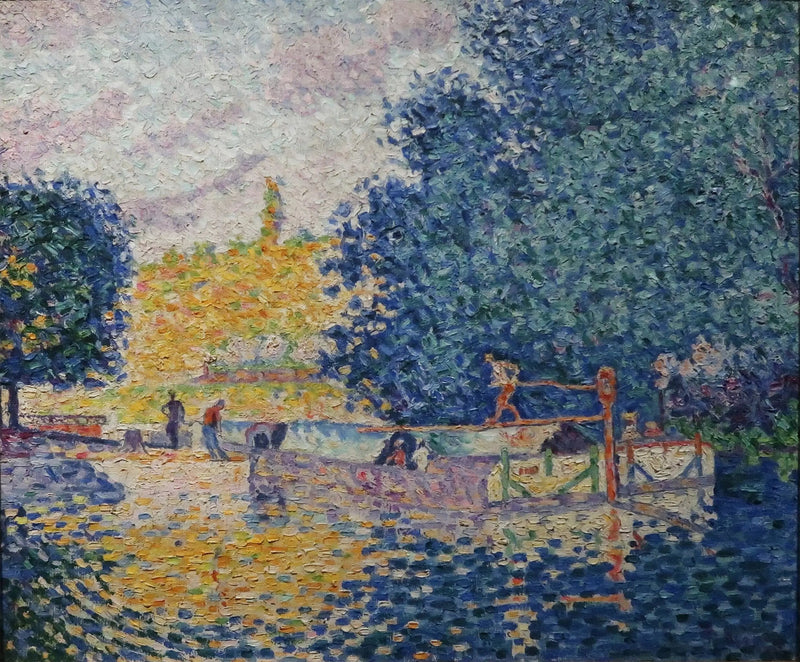 Slusen ved Samois - Paul Signac