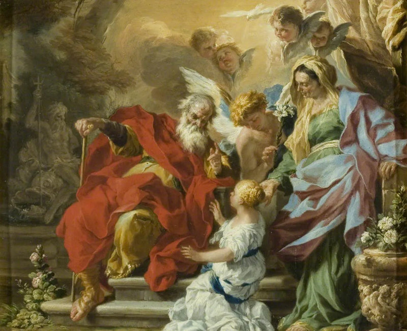 Jomfru Marias Uddannelse - Francesco Solimena