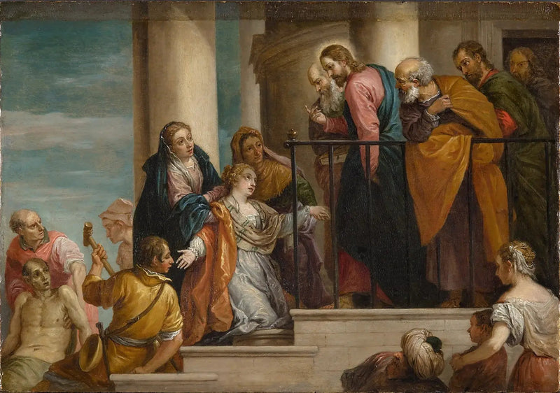 Uddannelsen af den unge mand fra Naïn - David Teniers den Yngre