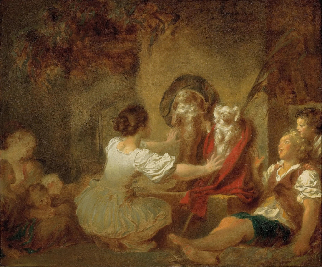 L'éducation fait tout - Jean-Honoré Fragonard image 2 reproduction de peinture à l’huile