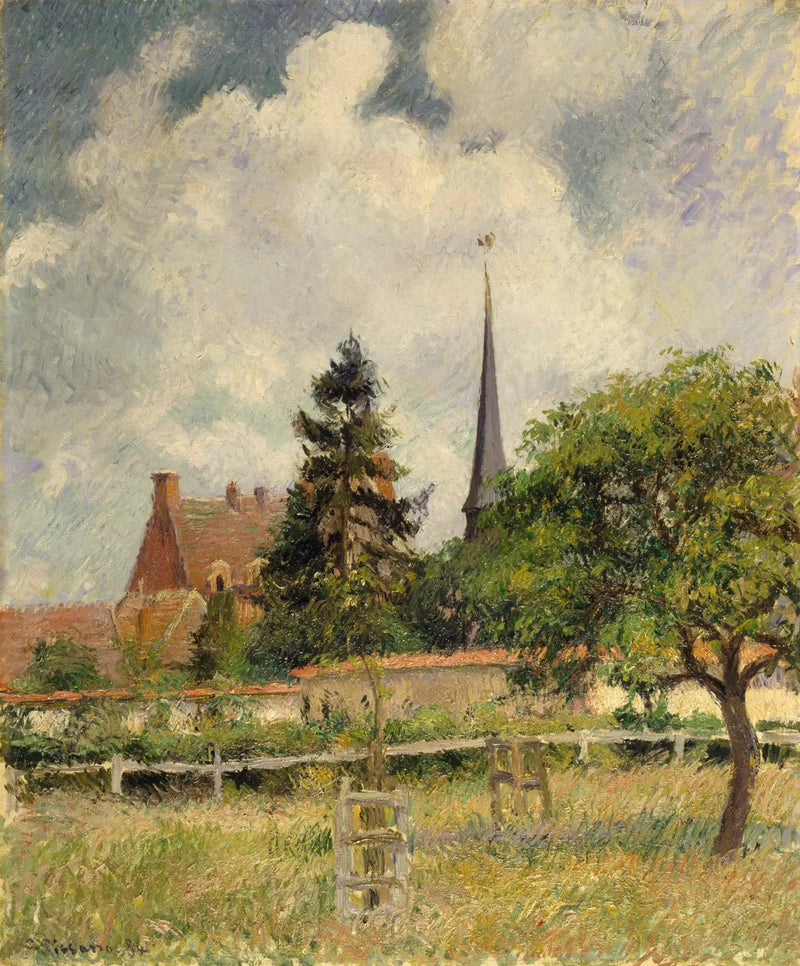 Eragny Kirke - Camille Pissarro