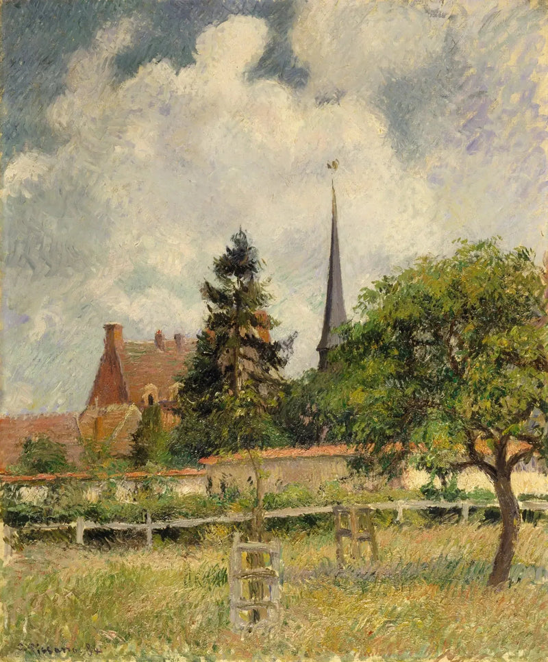 Eragny Kirke - Camille Pissarro