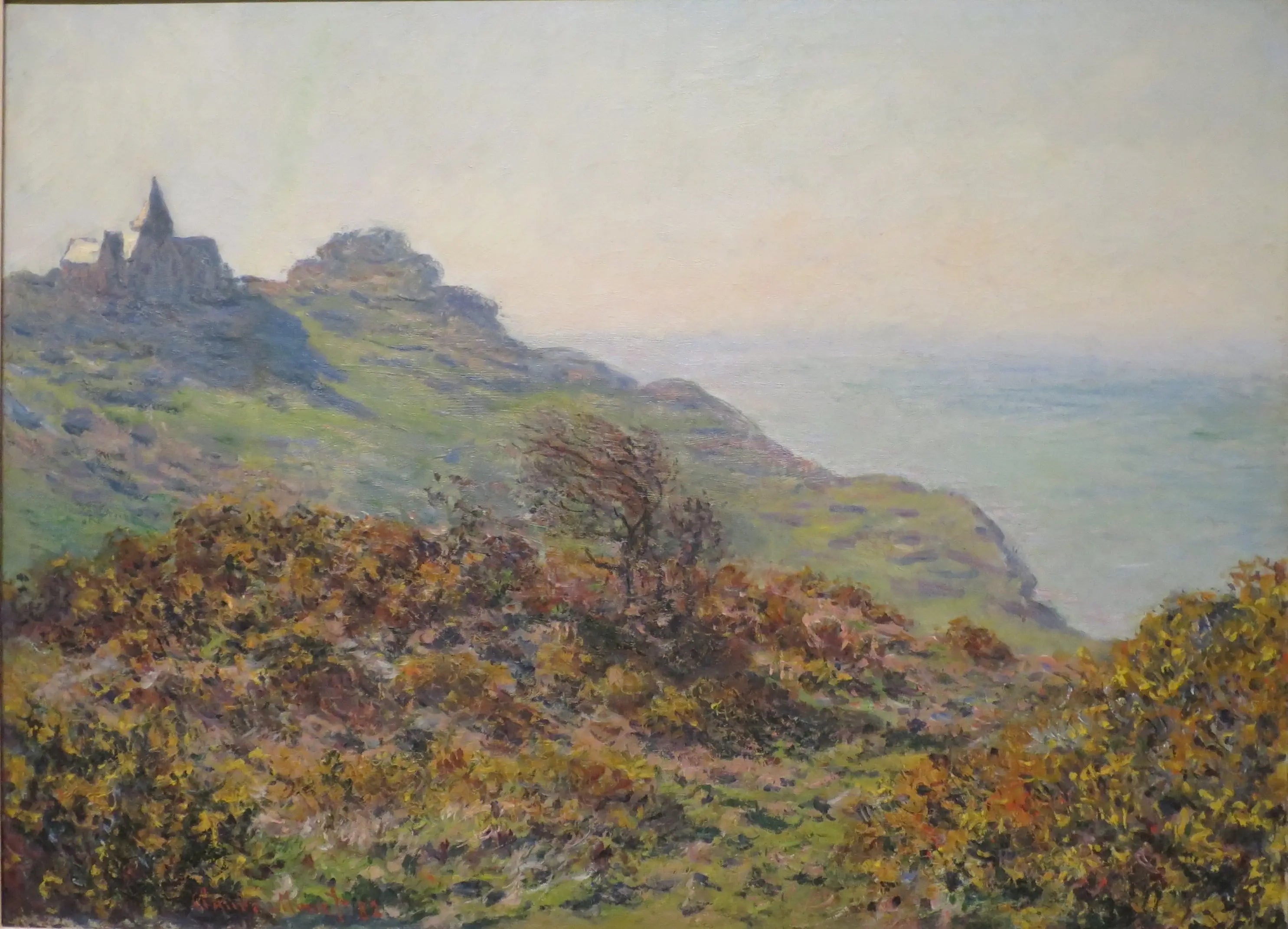L'Église de Varengeville et la gorge de Moutiers - Claude Monet image 1 tableau peint à l’huile sur toile