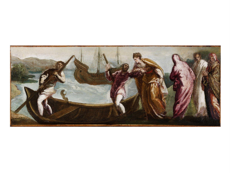 Sainte-Hélène's afrejse til Det Hellige Land - Jacopo Tintoretto