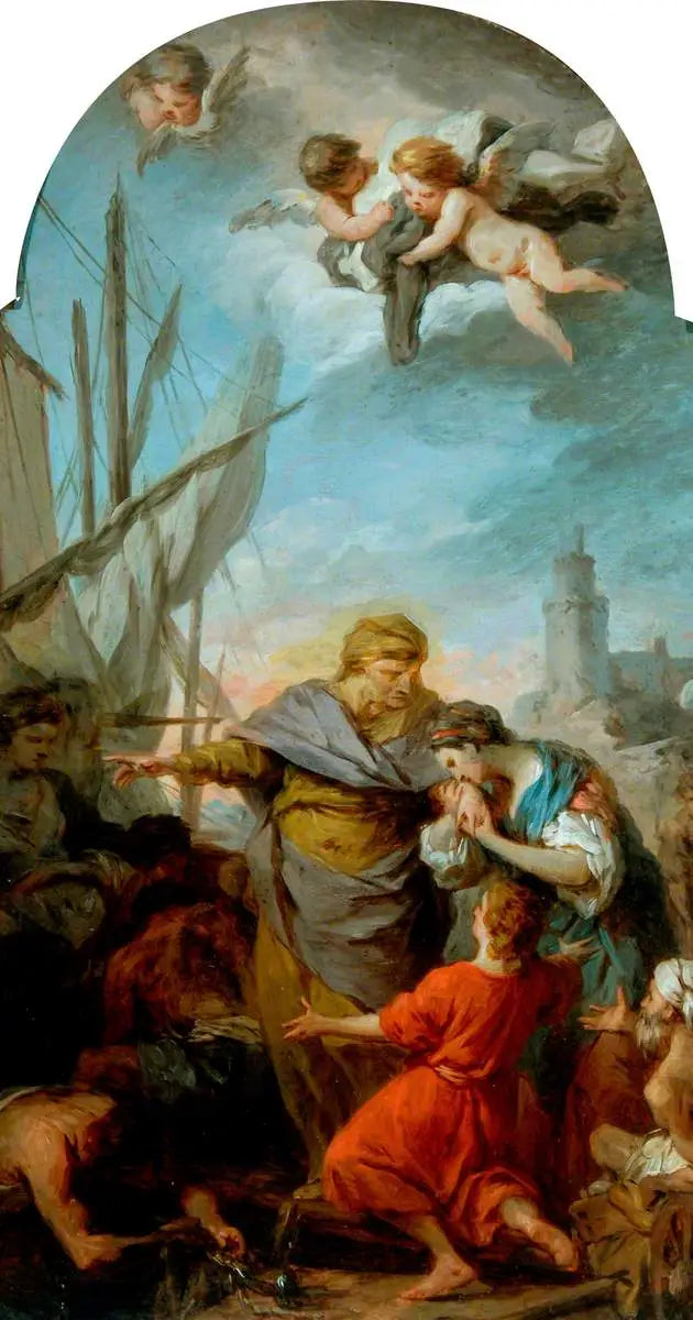 Sainte Paule's indsejling til Det Hellige Land - Pierre Subleyras