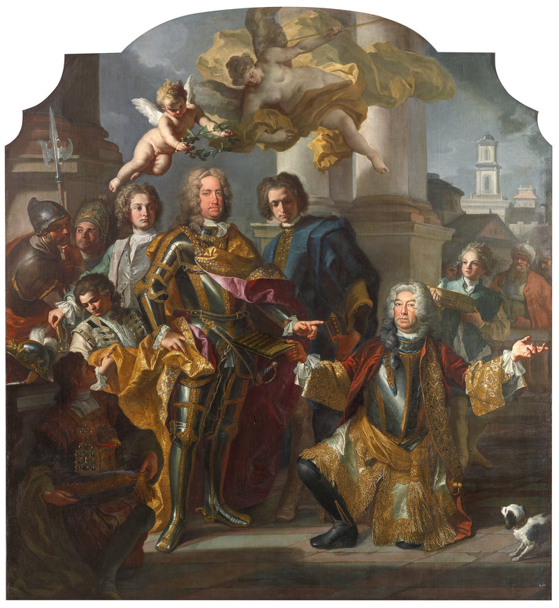Kejser Charles VI og Gundacker, greve Althann - Francesco Solimena
