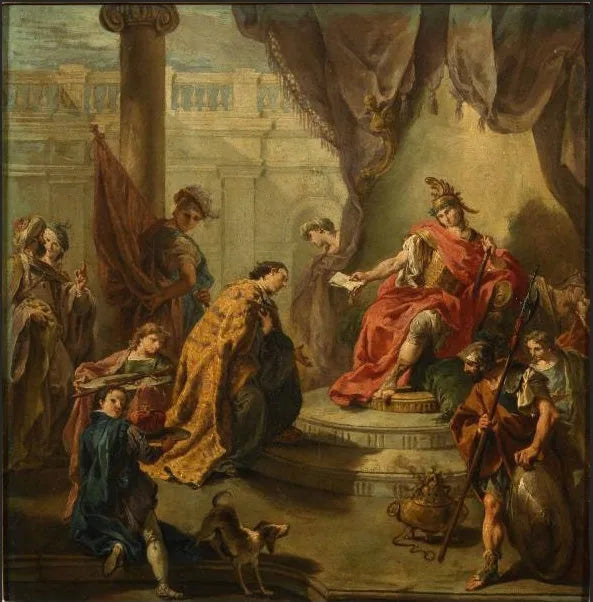 Kejser Flavius Honorius udnævnte Constance III, søn, medregent - Giovanni Battista Pittoni