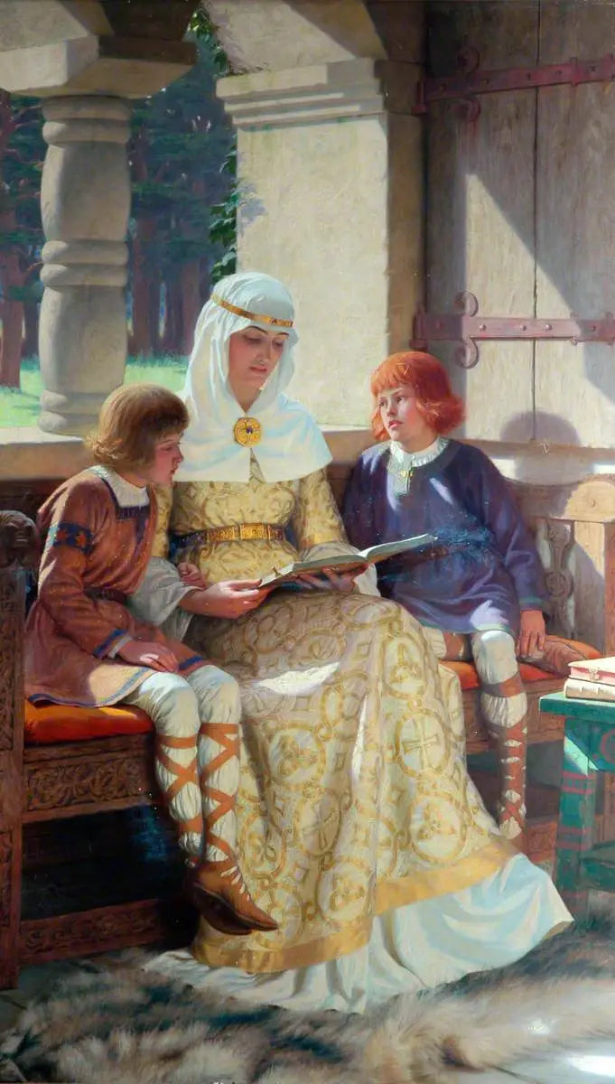 Alfred den Stores barndom - Edmund Blair Leighton