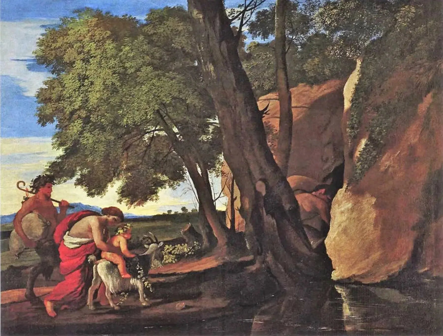 Bacchussens Barndom - Nicolas Poussin