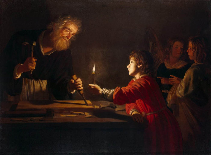 Jesu Barndom - Gerrit van Honthorst