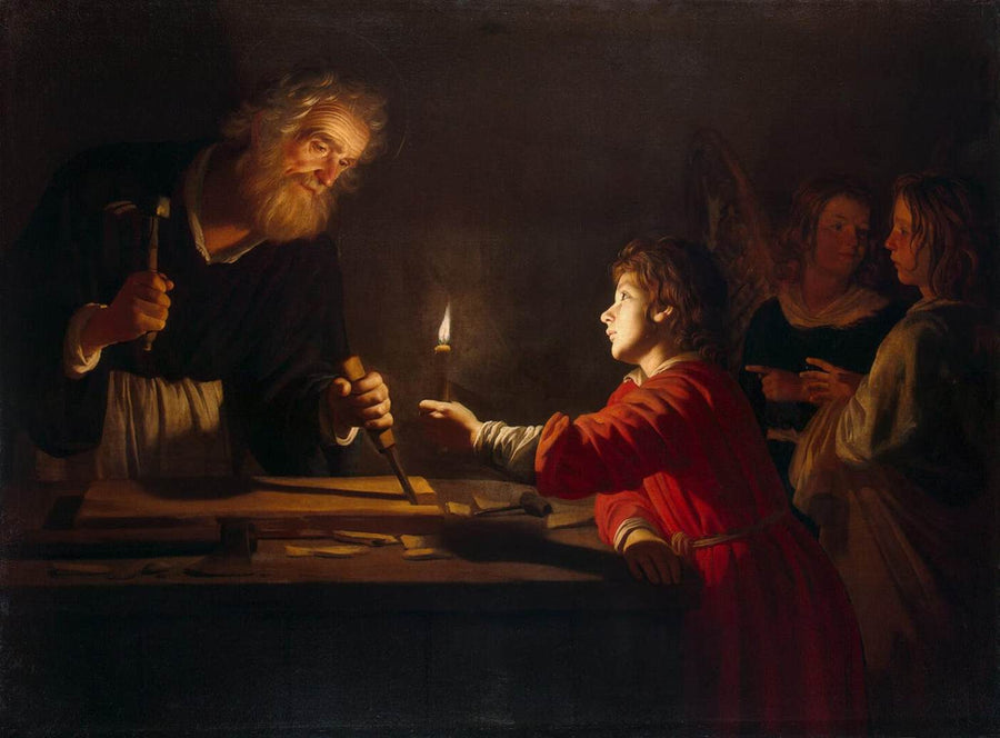 Jesu Barndom - Gerrit van Honthorst