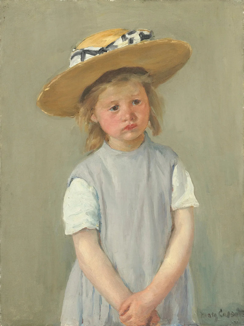 Barnet med stråhat - Mary Cassatt