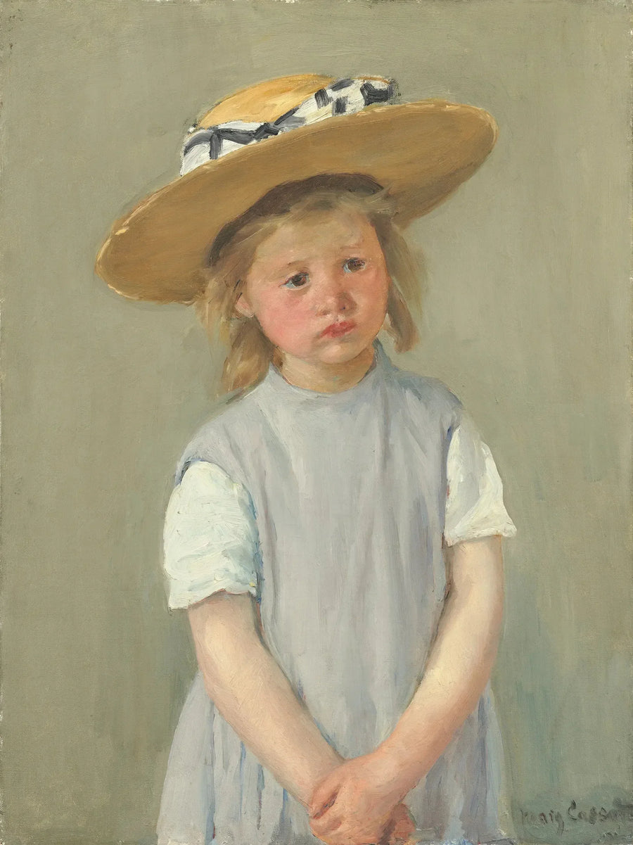 Barnet med stråhat - Mary Cassatt