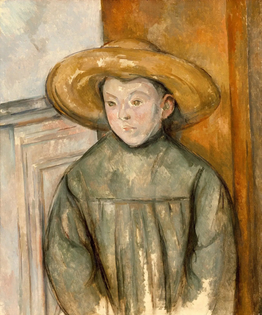 Barnet med stråhatten - Paul Cézanne