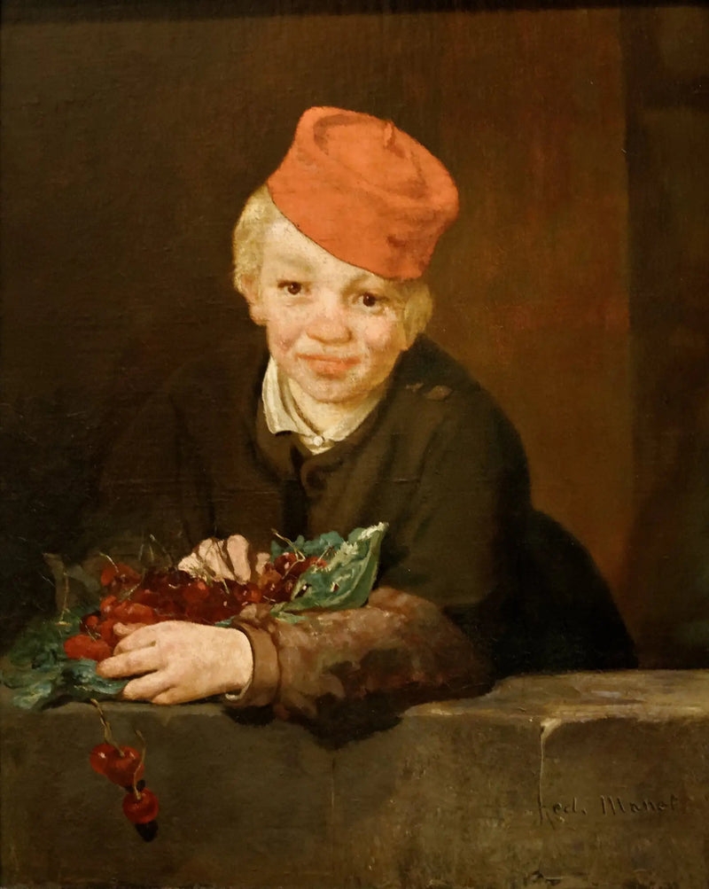Barnet med kirsebær - Édouard Manet